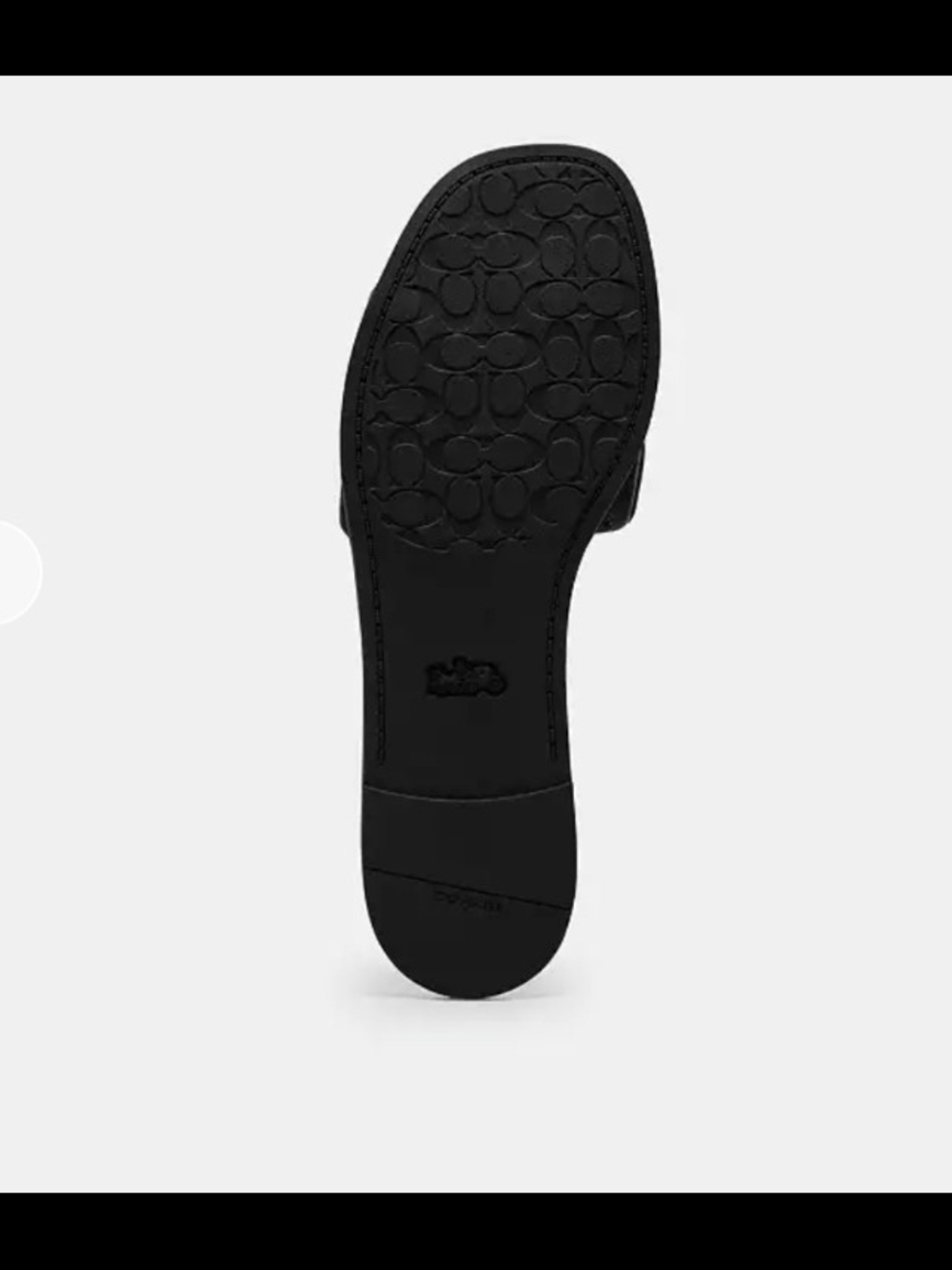 Coach Holly Black Quilted Slide Sandals - Picture 4 of 4
